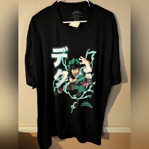 My Hero Academia Mens Sz 3XL (54/56) T-Shirt Deku Electric Charged Kanji Attack